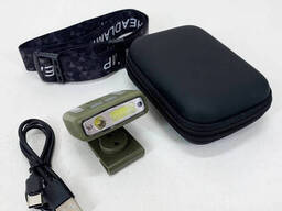 Фонарь налобный Police W6129-XPE+COB+8RGB