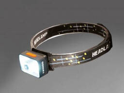 Фонарик с аккумулятором налобный квадратный