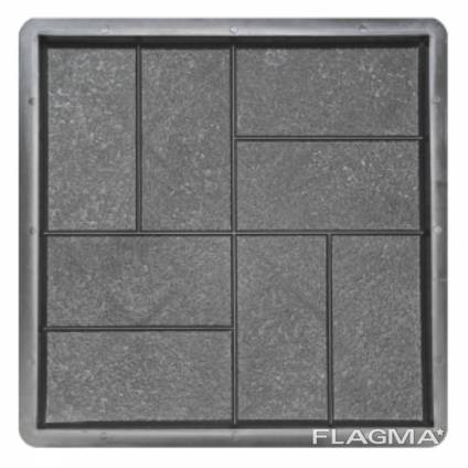 Форма для тротуарної плитки ПАРКЕТ (шагрень) 400×400×50 Україна 1 шт