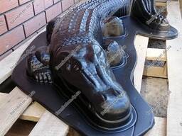 Форма из АБС пластика для бетонного Крокодила