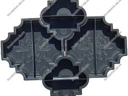 Формы для тротуарной плитки Краковского клевера половинки