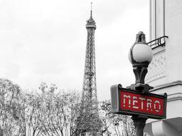 Фотообои 3D 254x184 см город Париж и метро (3628P4)