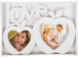 Фоторамка-коллаж белая на 2 фотографии , 26x18,5x2см Color-IT (09026b)