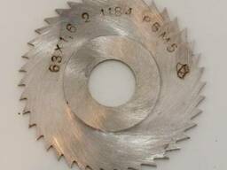 Фреза дисковая отрезная 63х1,6, вн. д. 16мм, Р6М5