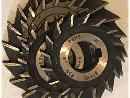 Фреза дисковая трехсторонняя ф 63х12х22 мм Р6М5 разнонаправленный зуб