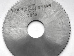 Фреза отрезная 50х1,2х13, Р6М5, тип 1, мелкий зуб, Z80, ГОСТ 2679-93