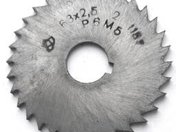 Фреза отрезная 63х2,5х16, Р6М5, тип 2, средний зуб, Z32, ГОСТ 2679-93, СССР.