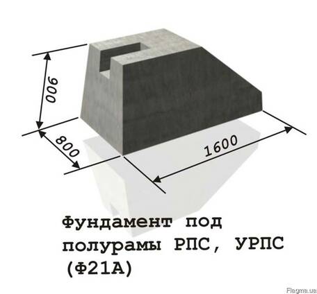 Фундамент под полурамы рпс