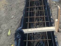 Бетонные работы, фундаменты, армопояса, отмостка