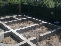 Фундамент заливка армопояс. Бетони.