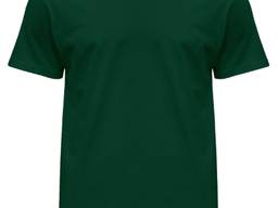 Футболка мужская JHK, цвет темно-зеленый. Нанесение лого