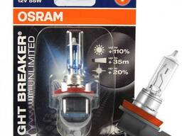 Галогеновая лампа Osram H11 64211NBU-01B Night Breaker Unlimited 55W 12V PGJ19-2 10X1. ..