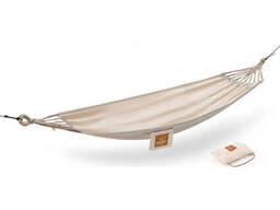 Гамак двомісний без перекидання Naturehike NH21DC000, бавовна, бежевий