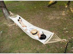 Гамак одномісний без перекидання Naturehike NH20DC001, бавовна, бежевий