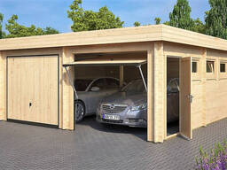 Гараж деревянная из профилированного бруса 6х6