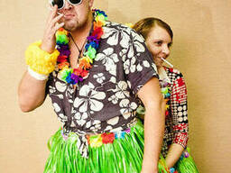 Гавайские веночки из цветов(лей)