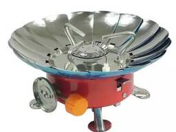 Газовая туристическая плита ветрозащитная Лепесток большая