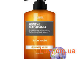 Гель для душа "Белый мускус" Kundal Honey &amp; Macadamia. ..