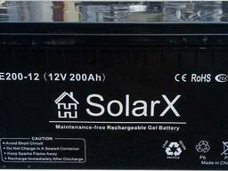 Гелевый аккумулятор SolarX SE200-12 (12V 200Ah)