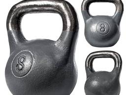 Гиря чугунная 8кг RN-Sport. Разные цвета.