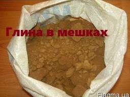 Глина в мешках