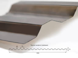 Містостійкий антивандальний монолітний профільований полікарбонат Borrex