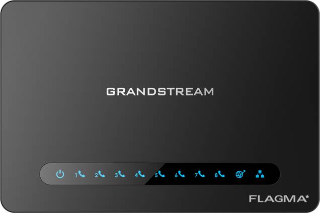 Grandstream HT818, телефонний адаптер, 8xFXS, 1xLAN, 1xWAN, (1GbE)Gigabit Ethernet