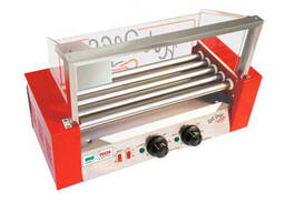 Гриль роликовый со стеклом Inoxtech HDG 005 G 5 роликов