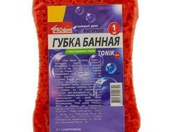 Губка банная "Tonic" ТМ "PROdom" с массажным слоем