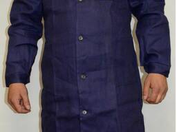 Халат рабочий синего цвета, ткань грета