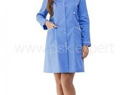 Халат медицинский приталенный, спецодежда медицинская