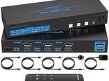 Vpfct HDMI 2.0 + DisplayPort 1.4 KVM Switch Vp-sw331 для 3 компьютеров и 2 мониторов - фото 1