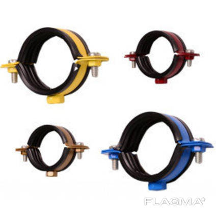 Хомуты цветные (газ, вода)