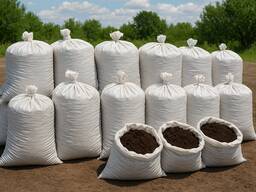 Грибний компост, добрива з торфом.