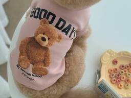 Худи на флисе для собаки Мишка 11219 L розовое