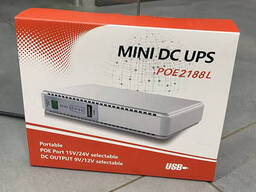 ИБП для роутера и видеокамеры POE2188L MINI DC UPS, 21 Вт, LAN, PoE 15/24 В, DC 9/12 В. ..