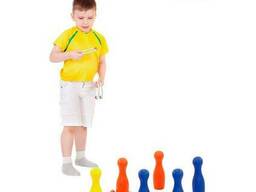 Игровой набор Viga Toys 2-в-1 Боулинг и кольцо (50665)