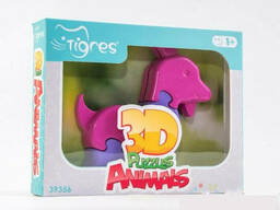 Игрушка развивающая: 3D пазлы Животные Tigres (Козлик) (39356-3)