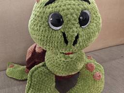 Іграшка Черепаха 37 см м'яка в'язана подарунок сувенір hand made ручна робота