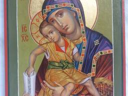 Икона Божией Матери Милостивая Богородица Киккская. «Достойн