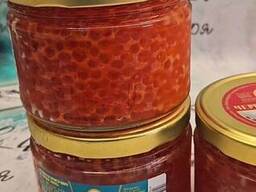 Икра красная чавычи с/б 500 грамм "Красное Золото"