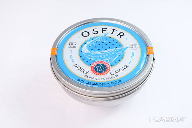 Икра сибирский осетр Caviar Siberian Sturgeon 200 гр