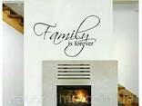 Интерьерная виниловая наклейка на стену "Family" (063) - фото 3