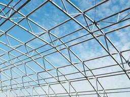 Изготовление и монтаж несущих метало каркасы (фермы), по ин