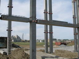 Изготовление, монтаж конструкций каркаса многоэтажного здани