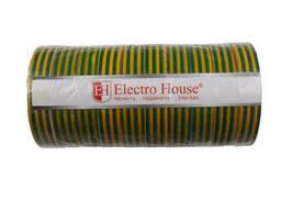 ElectroHouse Желто-зеленая изолента 50 м