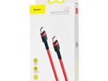 Кабель Baseus Cafule USB Cable Type-C-Type-C 3A 1m Red - фото 1