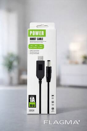 Кабель для роутера від PowerBank, ноутбука або USB блоку 9V / 12V
