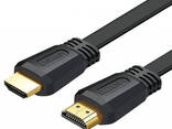 Кабель HDMI на HDMI 4K 60Hz Ugreen HDMI Flat Cable (2m, 4K 60Hz, HDMI2.0, плоский). Black - фото 2