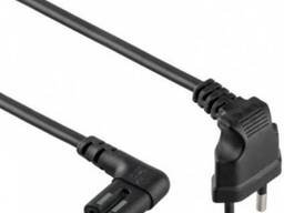 Кабель питания угловой Cablexpert (PC-184L) CEE7/16-C7 1.0 м (Код товара:14589)